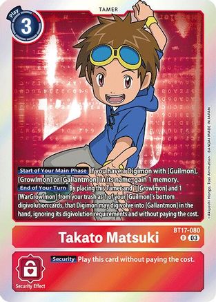 Takato Matsuki (BT17-080) - Secret Crisis Foil