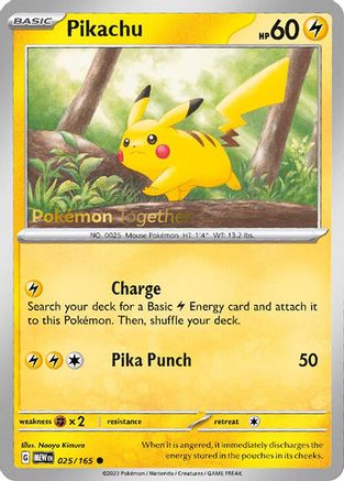 Pikachu - 025/165 (Pokemon Together) 25 -