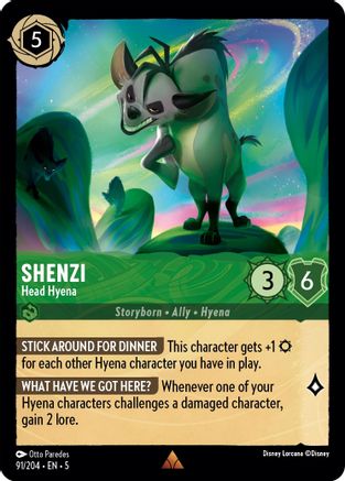 Shenzi - Head Hyena (91/204) - Shimmering Skies Cold Foil