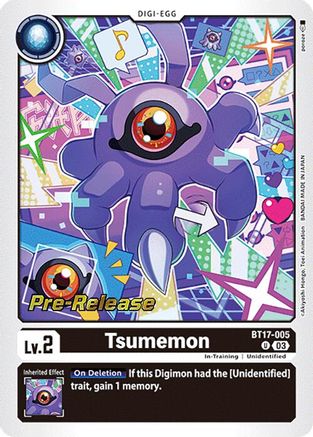 Tsumemon (BT17-005) - Secret Crisis Pre-Release Cards Foil