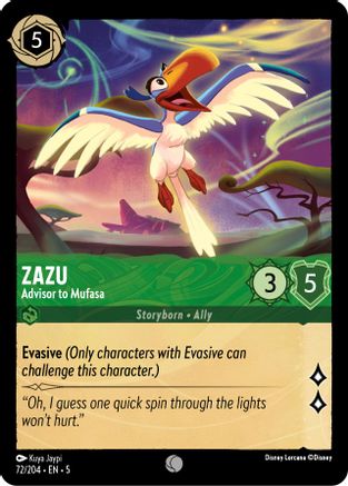 Zazu - Advisor to Mufasa (72/204) - Shimmering Skies