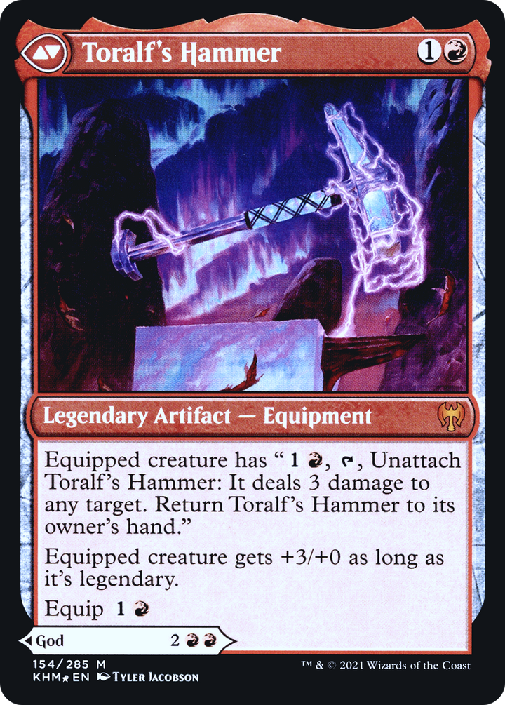 Toralf, God of Fury // Toralf's Hammer (PRE-154S) -  Foil