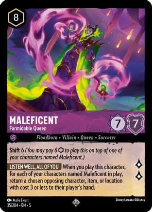 Maleficent - Formidable Queen (35/204) - Shimmering Skies Cold Foil