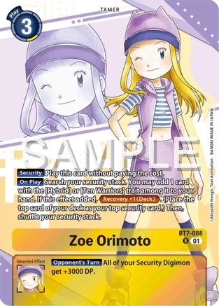 Zoe Orimoto (Premium Heroines Set) (BT7-088) - Next Adventure Foil