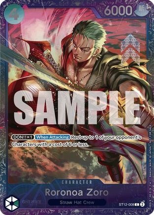 Roronoa Zoro (Treasure Cup 2024) (ST12-008) - One Piece Promotion Cards Foil