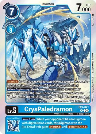 CrysPaledramon (EX7-021) - Digimon LIBERATOR Foil