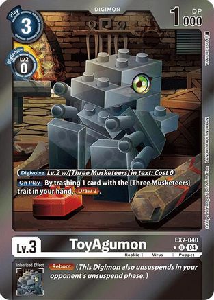 ToyAgumon - EX7-040 (Foil) (EX7-040) - Digimon LIBERATOR Foil