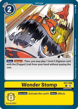 Wonder Stomp (EX7-068) - Digimon LIBERATOR