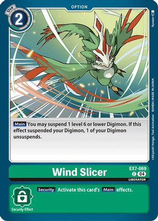 Wind Slicer (EX7-069) - Digimon LIBERATOR