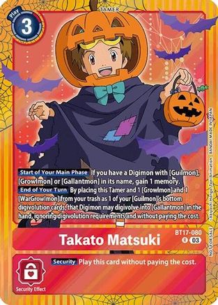 Takato Matsuki (Halloween Event 2024) (BT17-080) - Secret Crisis Foil