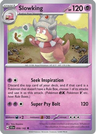 Slowking 58 - Reverse Holofoil