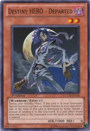 Destiny HERO - Departed (LCGX-EN136) - Legendary Collection 2 1st Edition