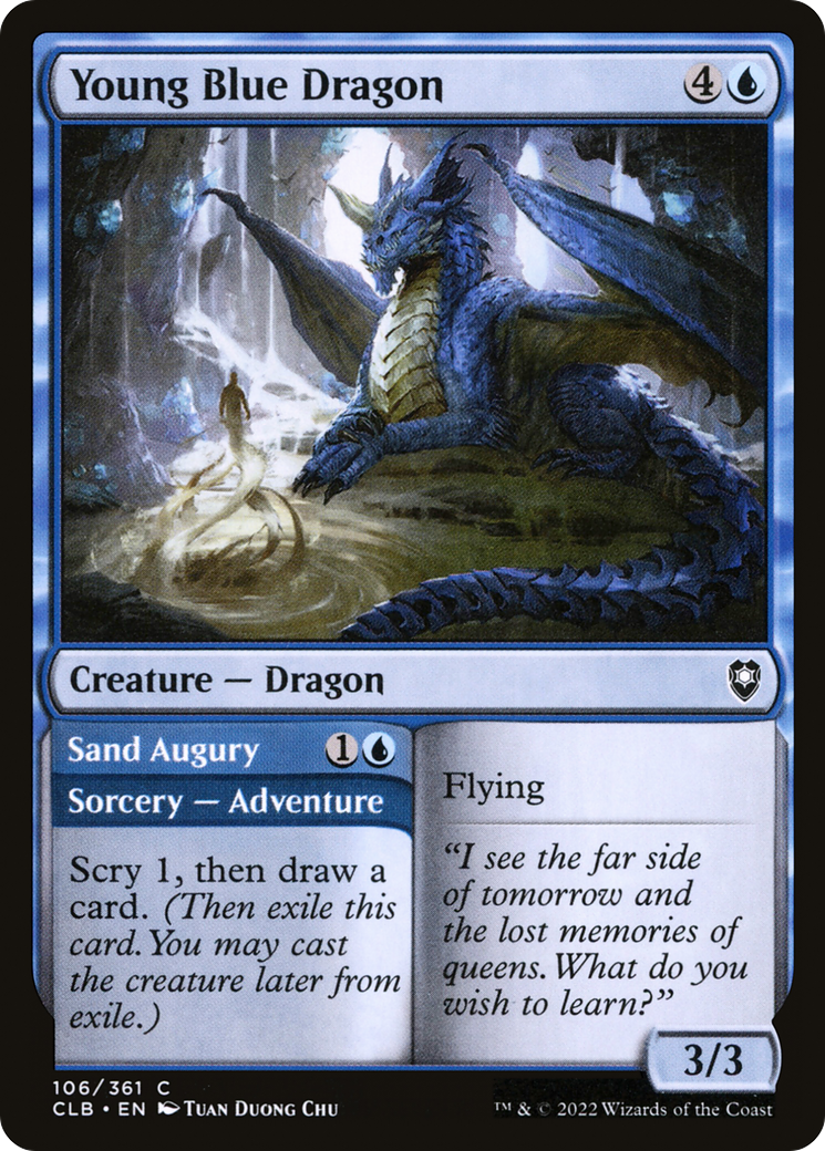 Young Blue Dragon // Sand Augury (CLB-106) -