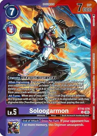 Soloogarmon (Event Pack 7) (BT16-076) - Beginning Observer Foil