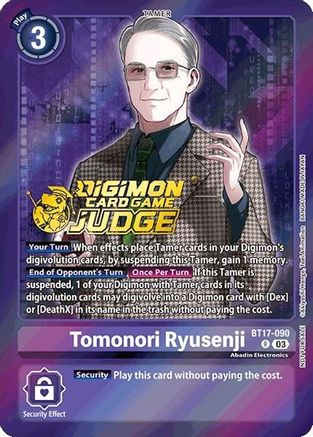 Tomonori Ryusenji (Judge Pack 6) (BT17-090) - Secret Crisis Foil