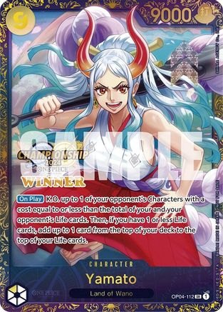 Yamato (Championship 2024 Finals Winner) (OP04-112) - One Piece Promotion Cards