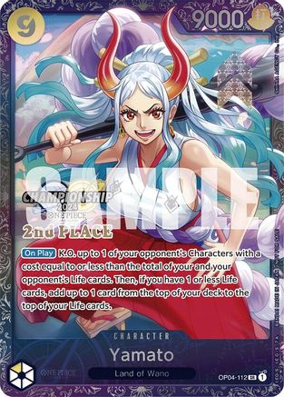 Yamato (Championship 2024 Finals 2nd Place) (OP04-112) - One Piece Promotion Cards