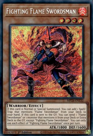 Fighting Flame Swordsman (MP24-EN132) - 25th Anniversary Tin: Dueling Mirrors 1st Edition