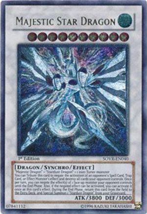 Majestic Star Dragon (UTR) (SOVR-EN040) - Stardust Overdrive 1st Edition