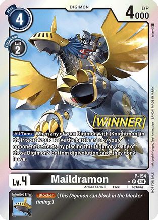 Maildramon (Store Tournament 2024 Oct. - Dec. Winner Pack) (P-154) - Digimon Promotion Cards Foil