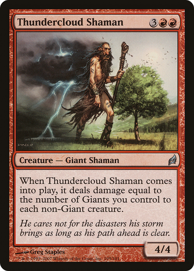 Thundercloud Shaman (LRW-195) -  Foil