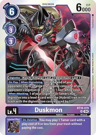 Duskmon (BT18-078) - Release Special Booster 2.0 Foil