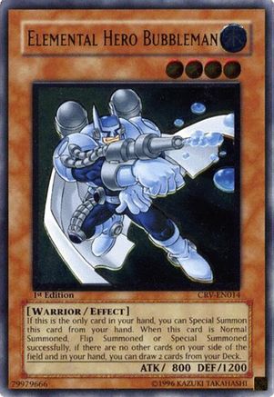 Elemental Hero Bubbleman (UTR) (CRV-EN014) - Cybernetic Revolution Unlimited