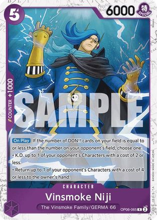 Vinsmoke Niji (OP06-065) (Jolly Roger Foil) (OP06-065) - Premium Booster -The Best- Foil