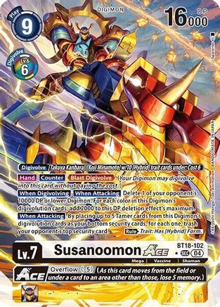 Susanoomon ACE (Alternate Art) (BT18-102) - Release Special Booster 2.0 Foil