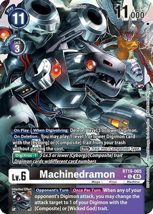 Machinedramon (Release Special Booster 2.0: Box Promotion Pack) (BT19-065) - Release Special Booster 2.0 Foil