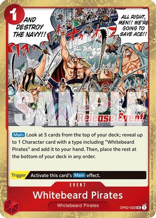 Whitebeard Pirates (ST15 - ST20 Release Event Winner Pack) (OP02-022) - One Piece Promotion Cards Foil