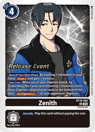 Zenith (BT18-092) - Release Special Booster 2.0 Pre-Release Cards Foil