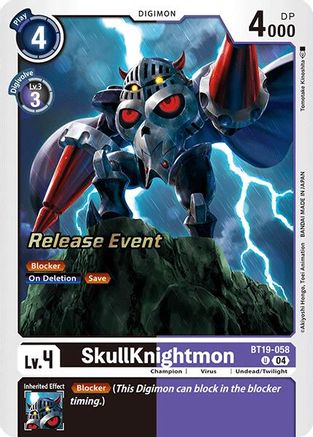 SkullKnightmon (BT19-058) - Release Special Booster 2.0 Pre-Release Cards Foil