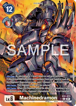 Machinedramon (Release Special Booster Ver.2.0 Celebration Event Winner) (EX1-073) - Release Special Booster 2.0 Pre-Release Cards Foil