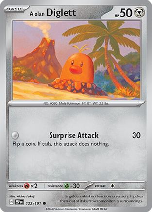 Alolan Diglett 122 - Reverse Holofoil