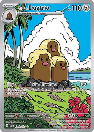 Alolan Dugtrio - 208/191 208 - Holofoil