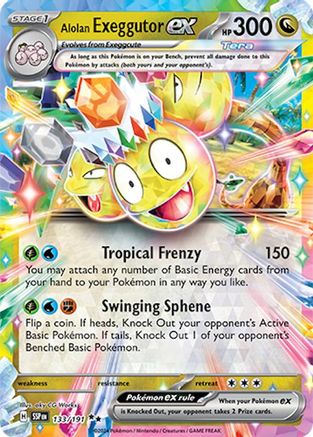 Alolan Exeggutor ex - 133/191 133 - Holofoil