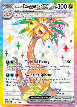 Alolan Exeggutor ex - 225/191 225 - Holofoil