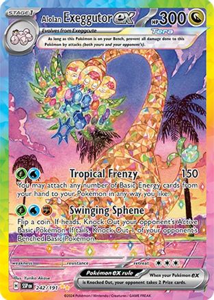 Alolan Exeggutor ex - 242/191 242 - Holofoil