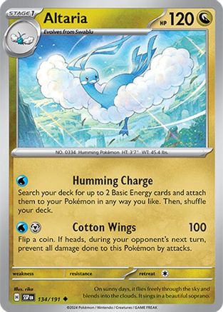 Altaria 134 - Reverse Holofoil