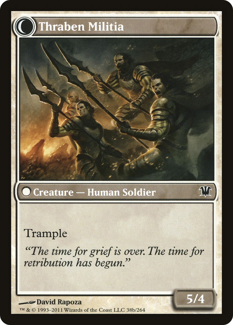 Thraben Sentry // Thraben Militia (ISD-038) - : (Double Faced Transform) Foil