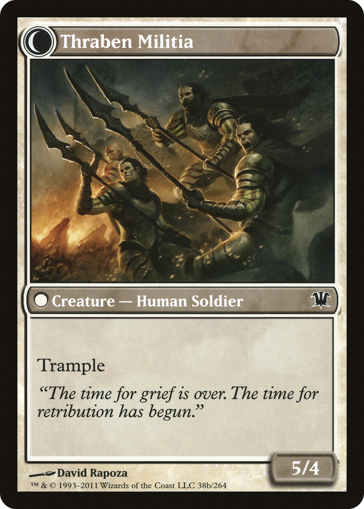 Thraben Sentry // Thraben Militia (ISD-038) - : (Double Faced Transform) Foil