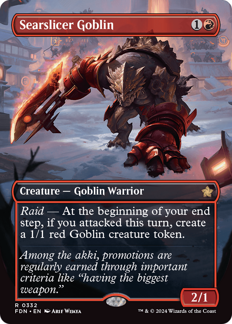 Searslicer Goblin (FDN-332) -  (Borderless)