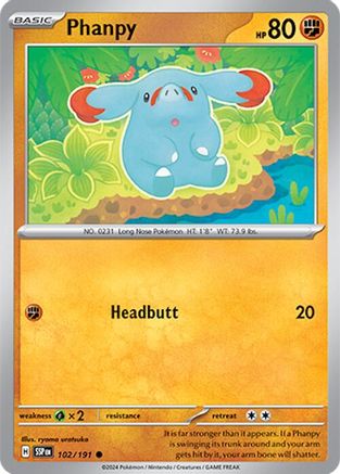 Phanpy - 102/191 102 - Reverse Holofoil