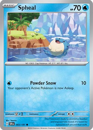 Spheal - 043/191 43 - Reverse Holofoil