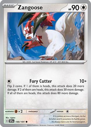 Zangoose 149 - Reverse Holofoil