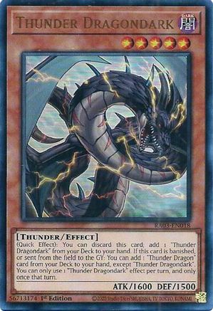 Thunder Dragondark (UR) (RA03-EN018) - Quarter Century Bonanza 1st Edition