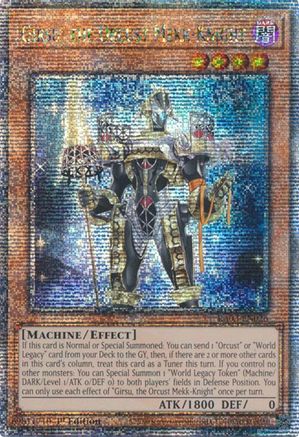 Girsu, the Orcust Mekk-Knight (Quarter Century Secret Rare) (RA03-EN026) - Quarter Century Bonanza 1st Edition