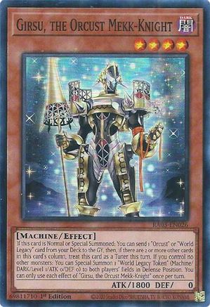 Girsu, the Orcust Mekk-Knight (RA03-EN026) - Quarter Century Bonanza 1st Edition