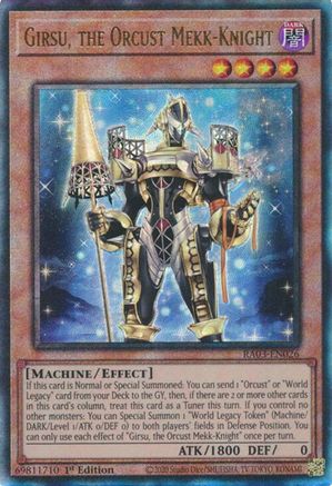 Girsu, the Orcust Mekk-Knight (PUR) (RA03-EN026) - Quarter Century Bonanza 1st Edition